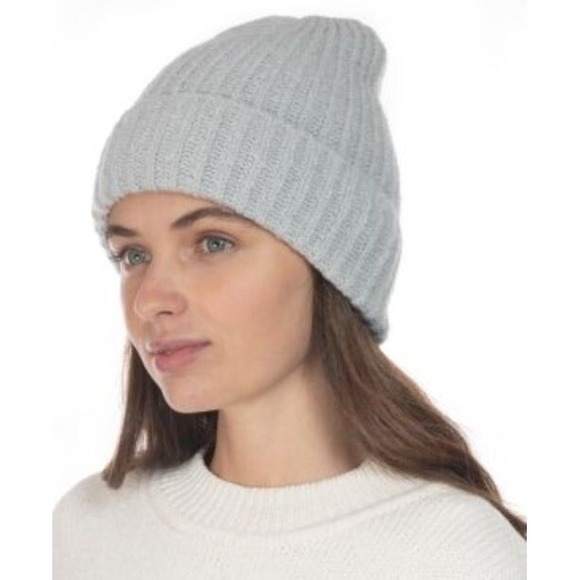 Style & Co. Accessories - Style & Co. Womens Ribbed Knit Glitter Beanie Hat Gray O/S
